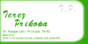 terez prikopa business card